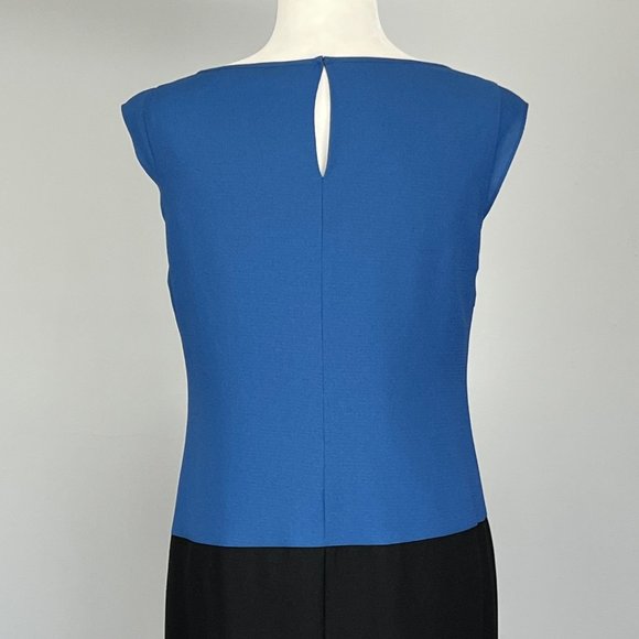 Marc New York Zipper Skirt Colorblock Dress Blue Black Andrew Marc size 6 - Picture 9 of 14
